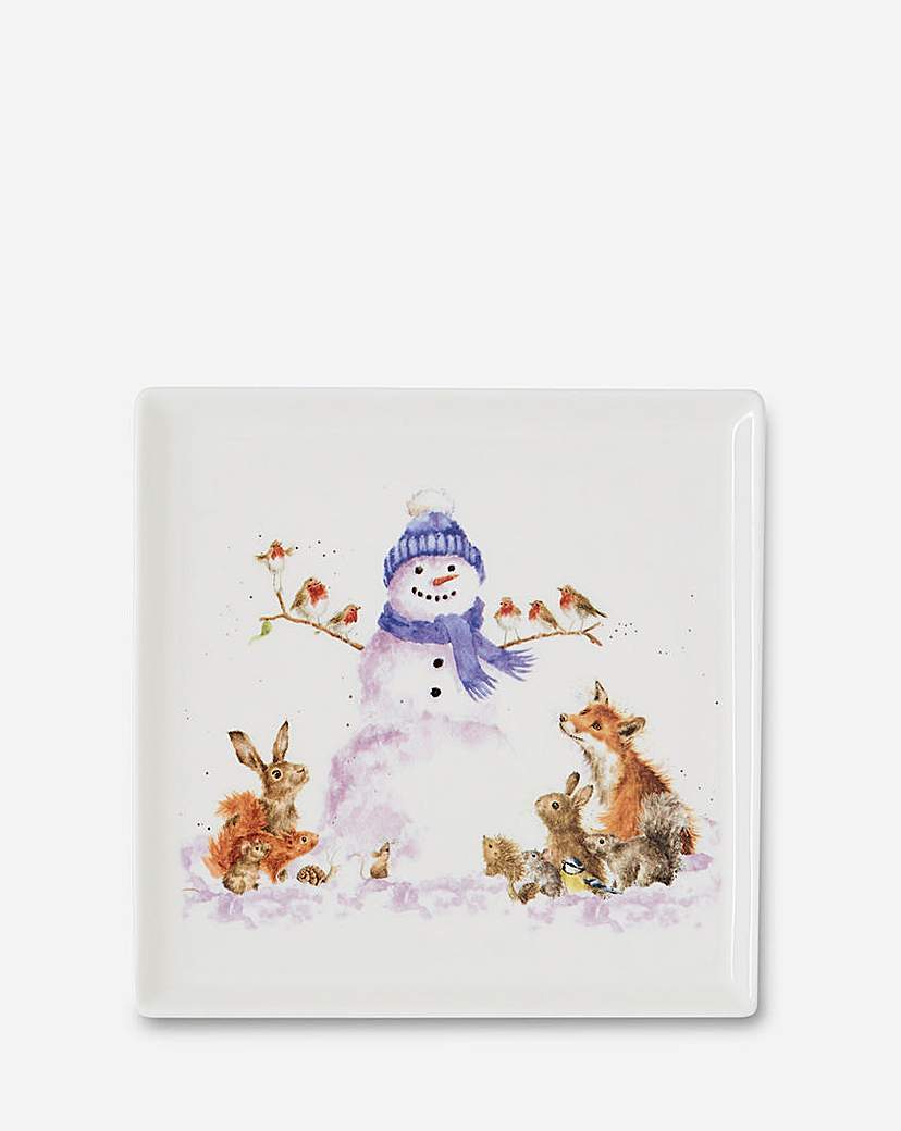 Wrendale Snowman Square Plate