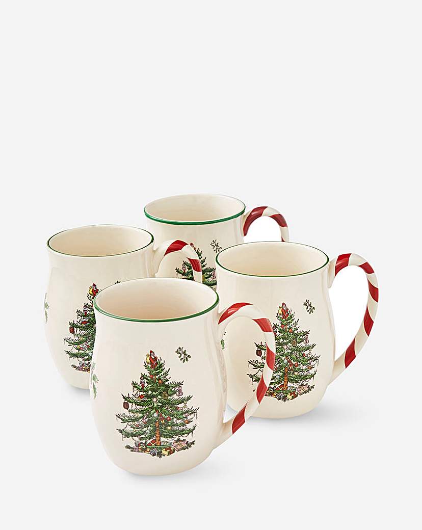 Spode Christmas Tree Mug Set of 4