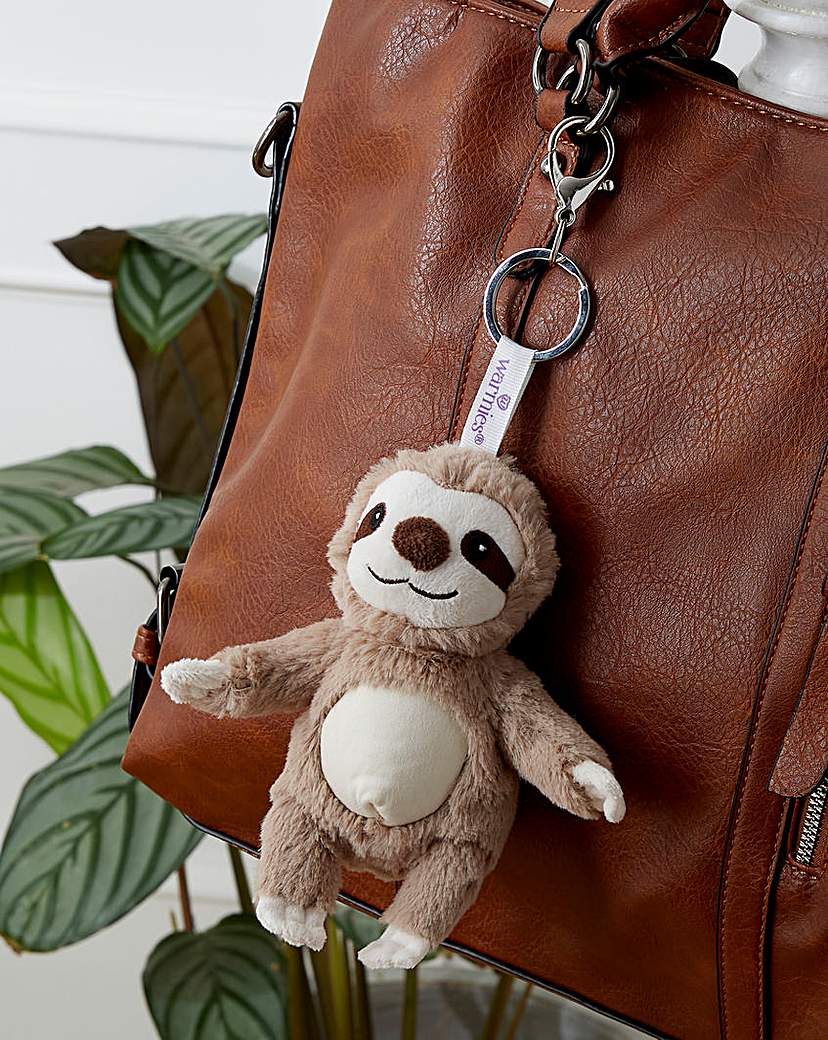 New In - Warmies Brown Sloth Bag Charm