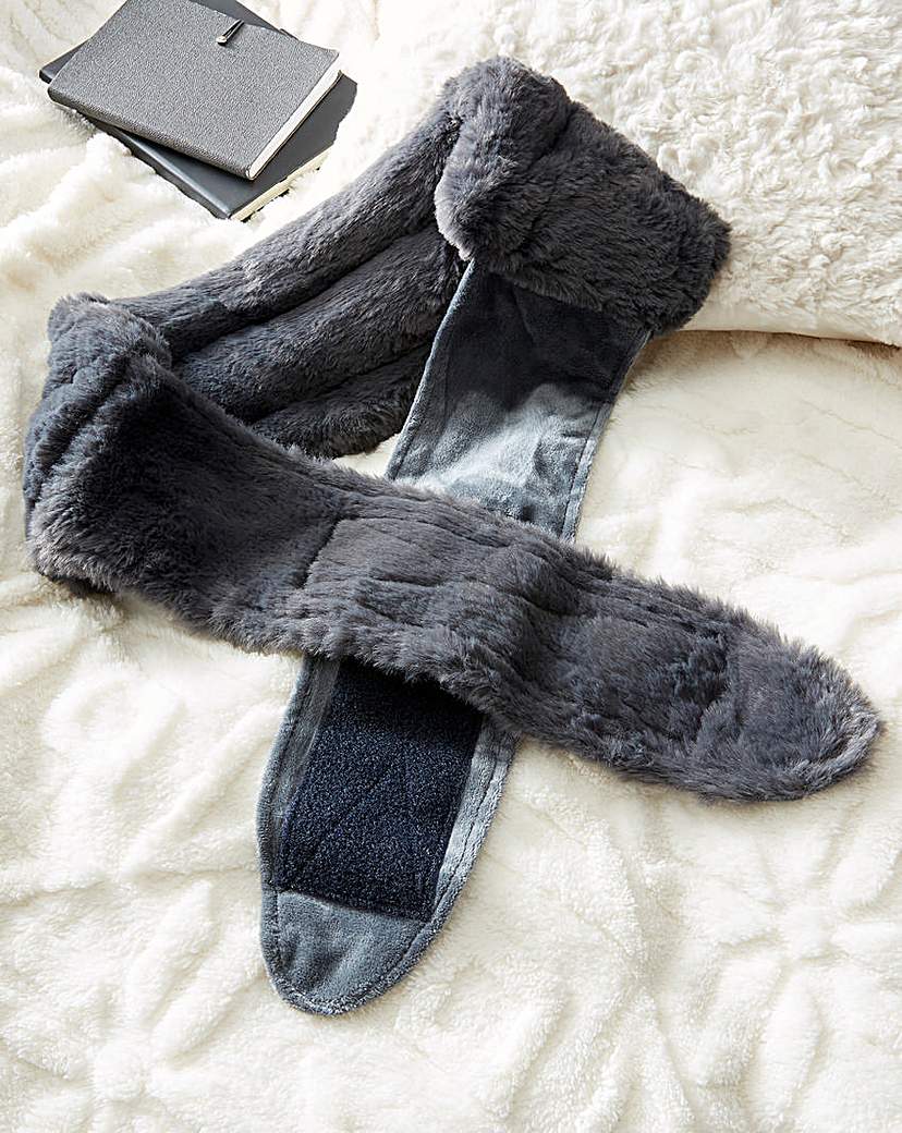 New In - Warmies Luxury Steel Grey Body Wrap
