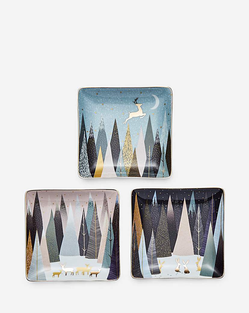 Sara Miller Frosted Pines Square Dishes