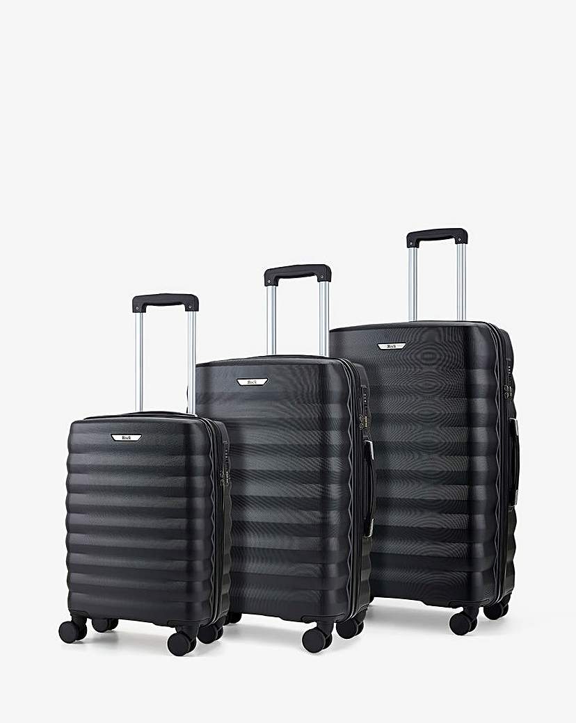 New In - Rock Berlin 3pc Suitcase Set