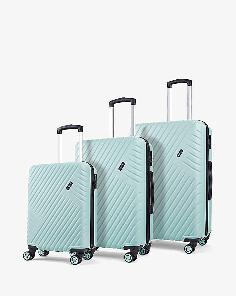 New In - Rock Santiago 3pc Suitcase Set