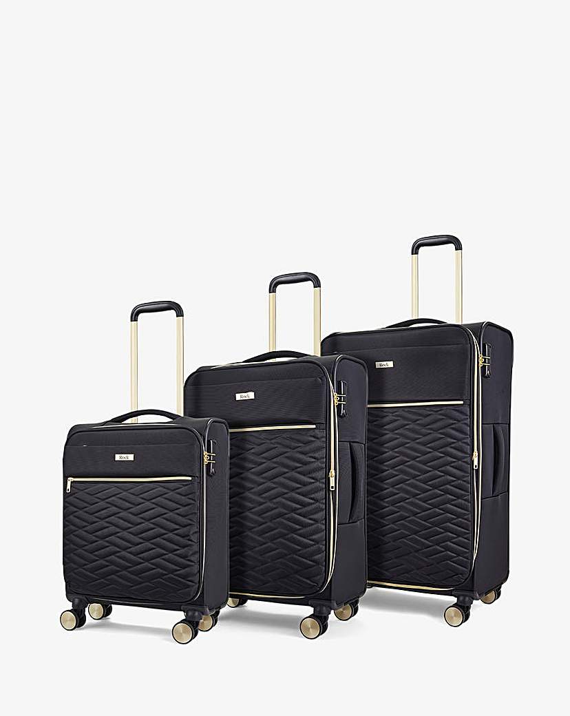 New In - Rock Sloane 3pc Suitcase Set