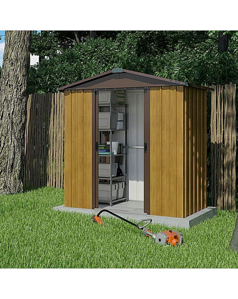Yardmaster 6x4.5ft Wood Effect Shed