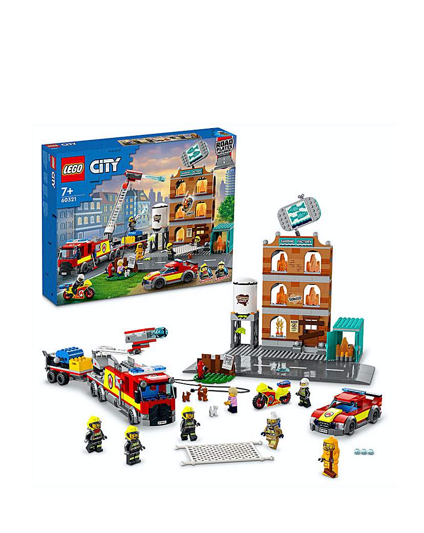 LEGO City Fire Brigade Truck Toy & Fire