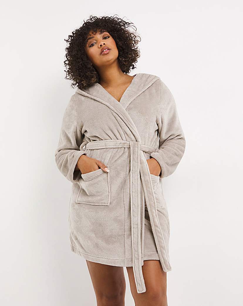 Cosy Floral Fleece Dressing Gown