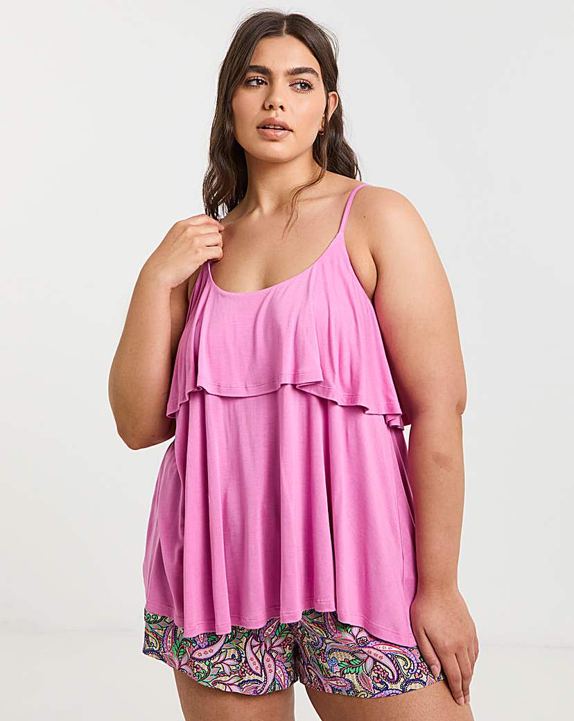 Shortie PJ Set With Cami Top