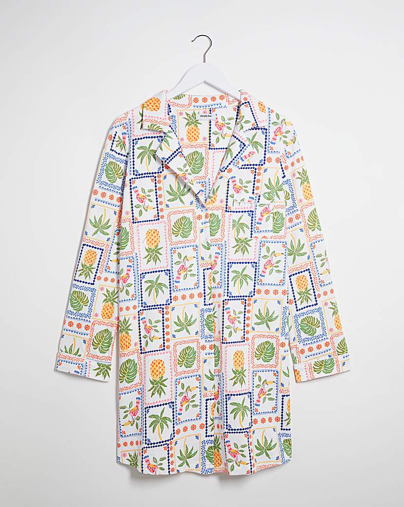 Cotton Button Through Nightshirt