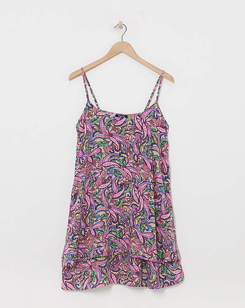 Short Viscose Tiered Nightie
