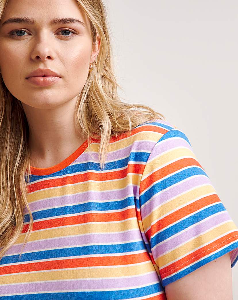 Striped Lounge Short Set