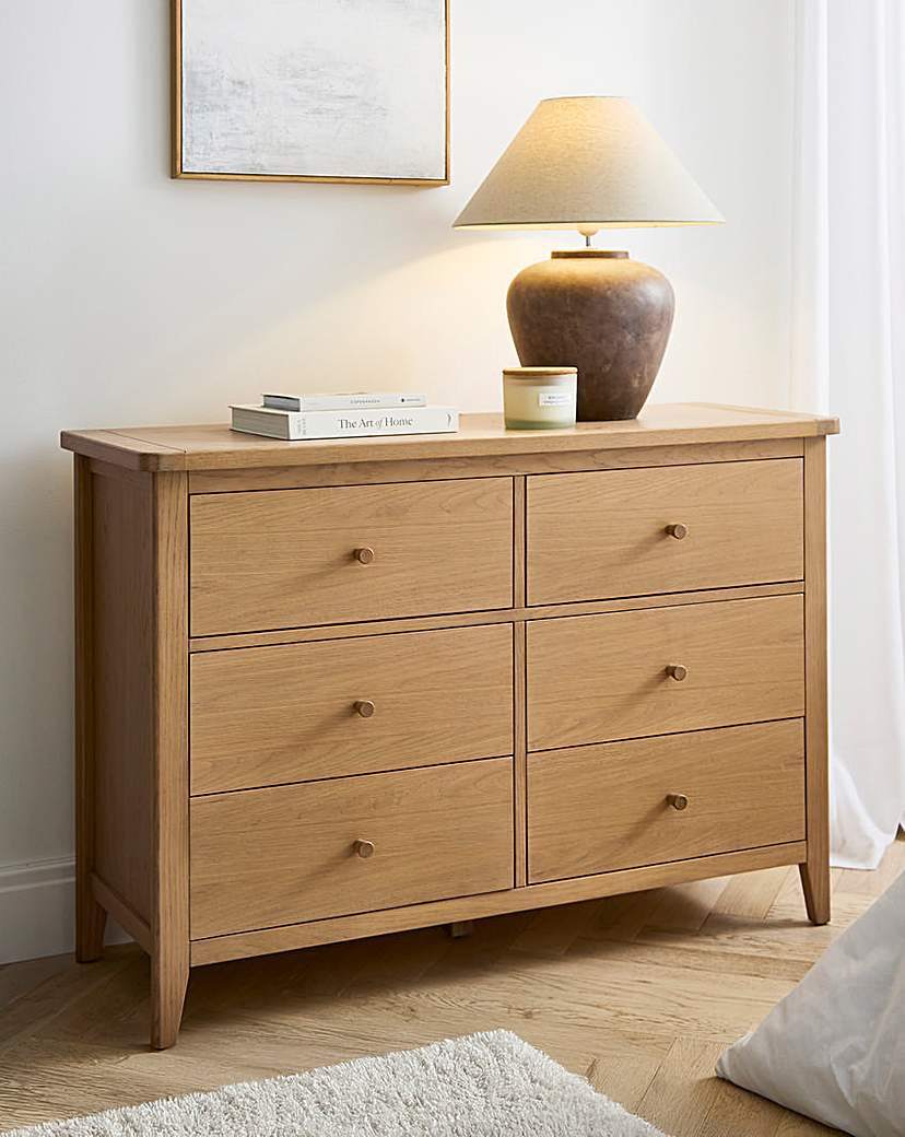 Caitlin Large Chest of Drawers Light OAK …