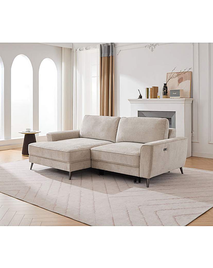 Miller Recliner Corner Sofa bed Natural Sofa …