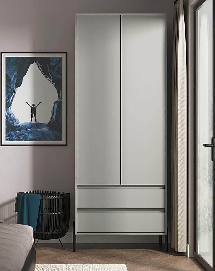 Sloan 2 Door Drawer Wardrobe