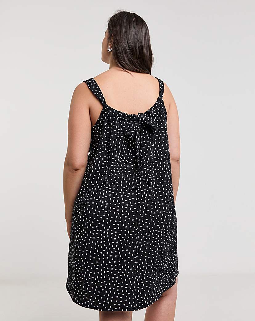 Textured Jersey Smock Dress