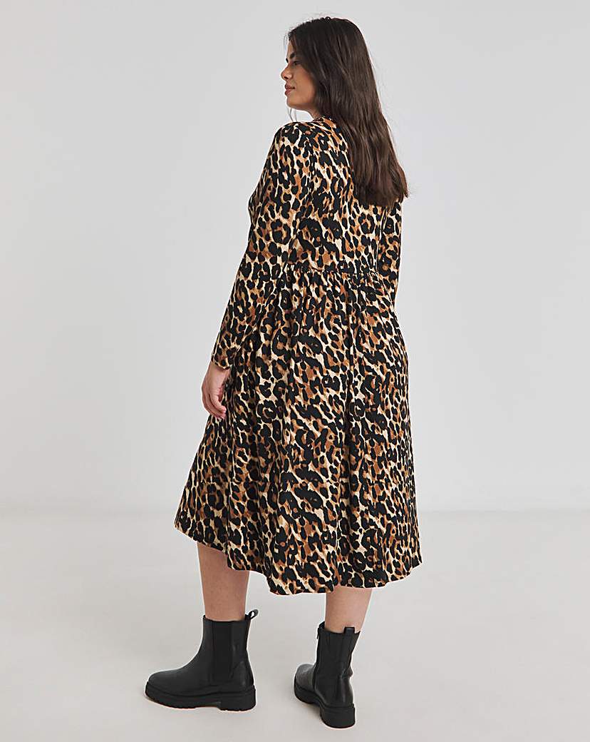 Leopard Supersoft Midi Dress