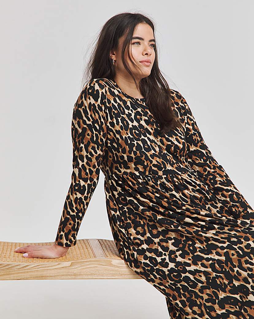 Leopard Supersoft Midi Dress