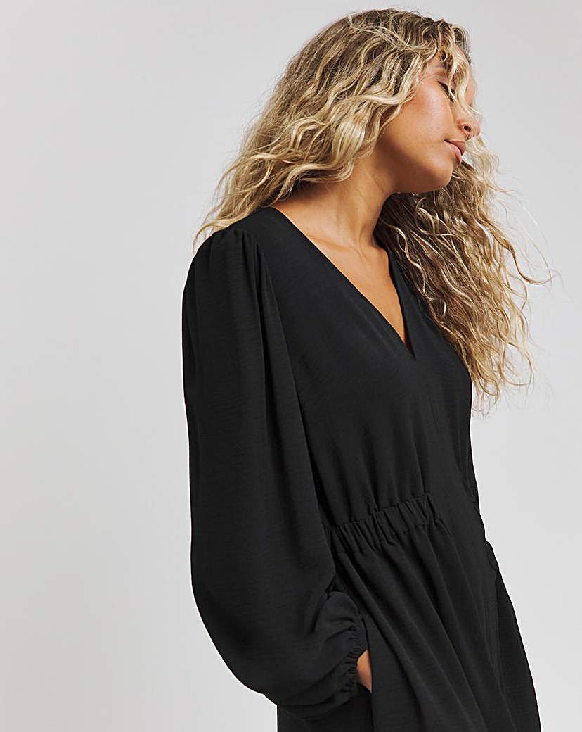 Cinched Waist Midi Dress