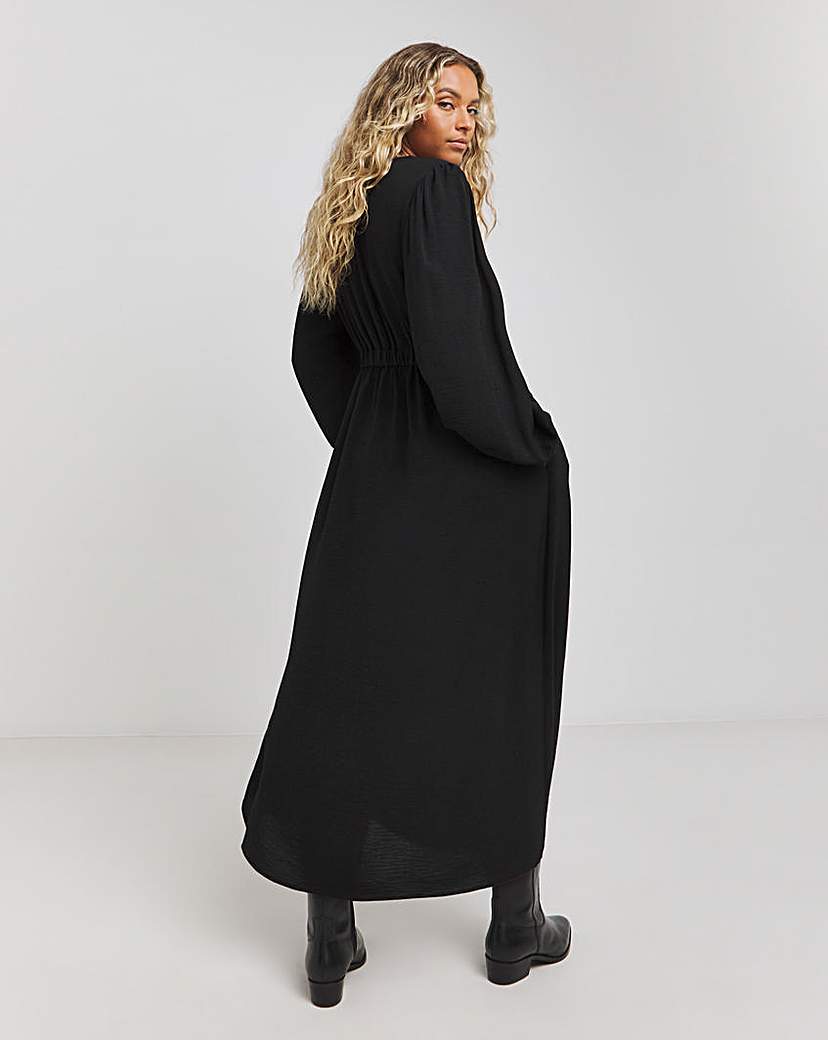 Cinched Waist Midi Dress