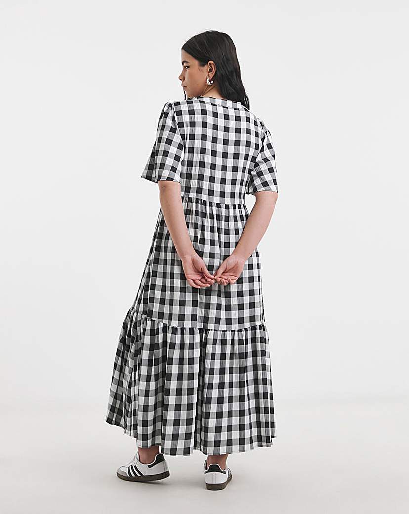 Gingham Midi Dress