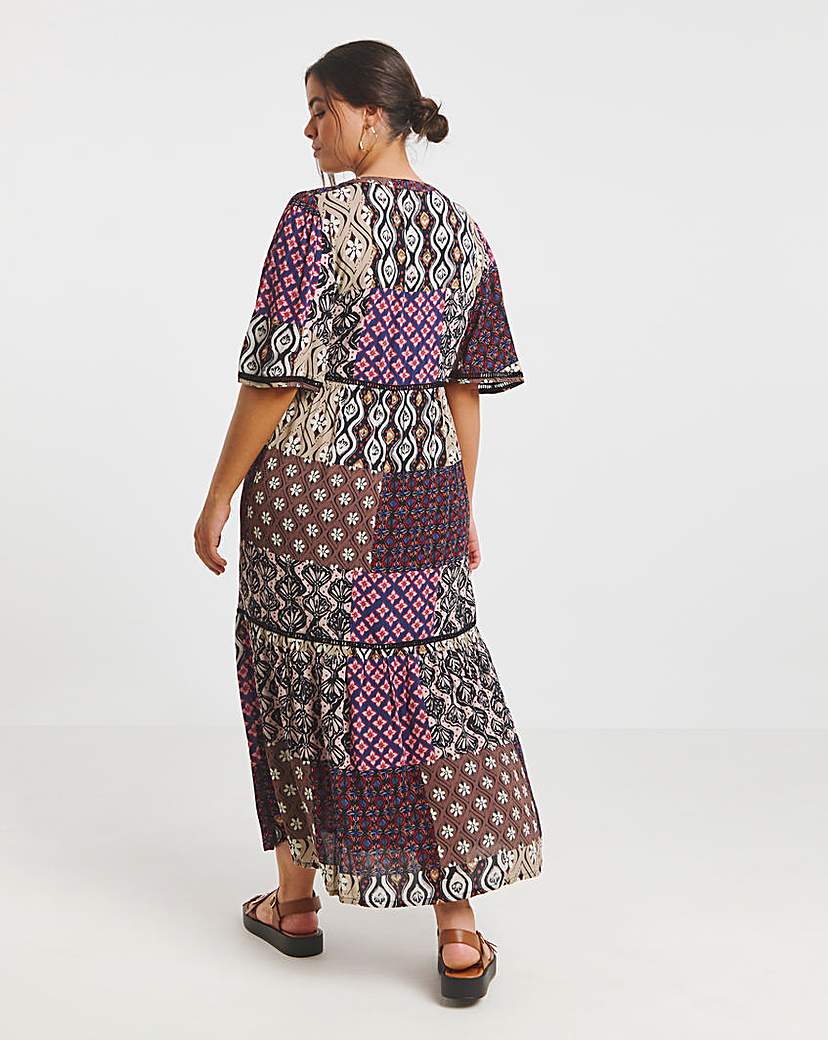 Crinkle Tiered Maxi Dress