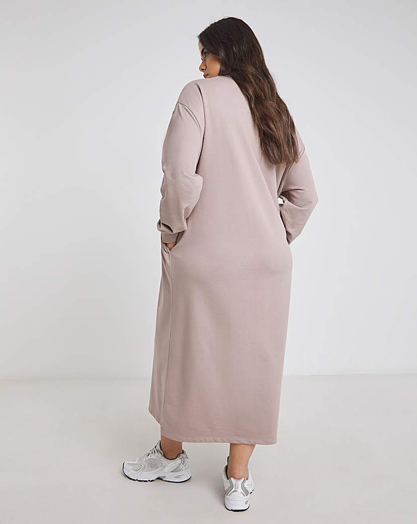 Mocha Midi Sweat Dress