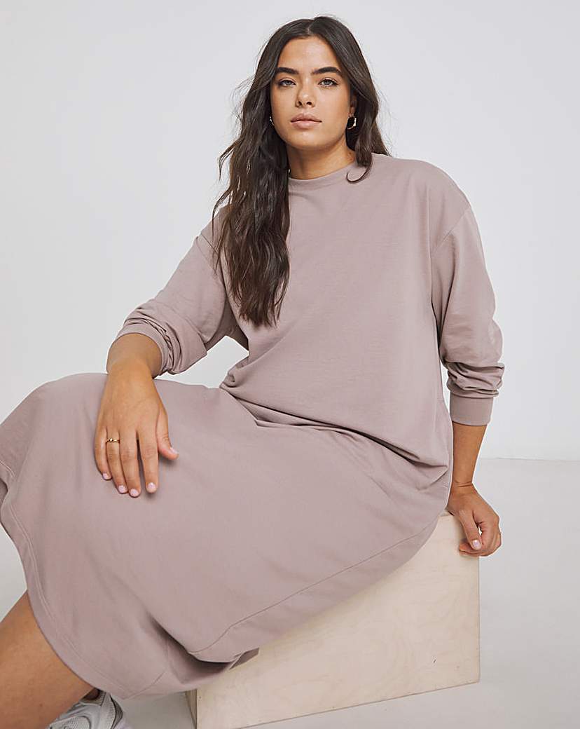 Mocha Midi Sweat Dress