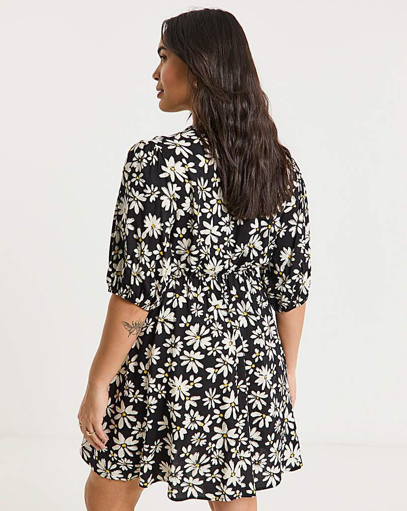 Ditsy Floral Print Skater Dress