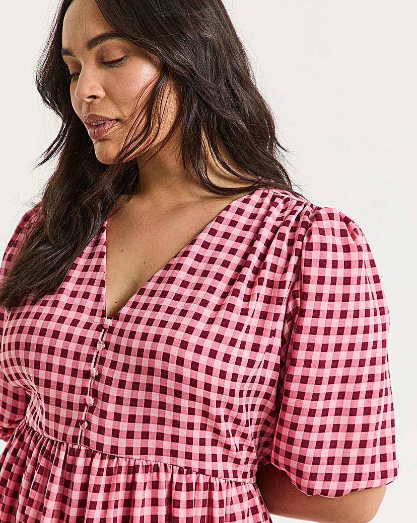 Button Through Midi Dress