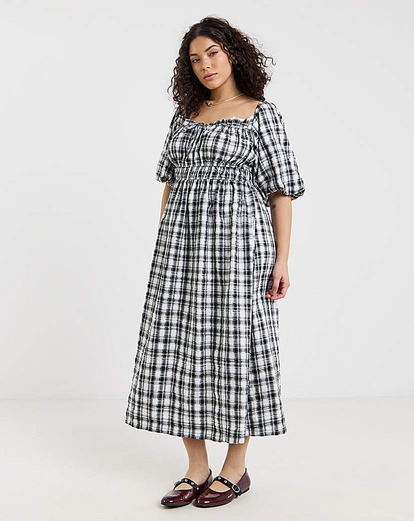 New In - Gingham Midi Dress