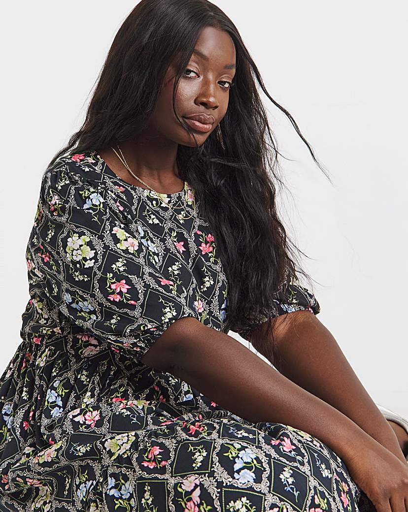 Tiered Midi Dress