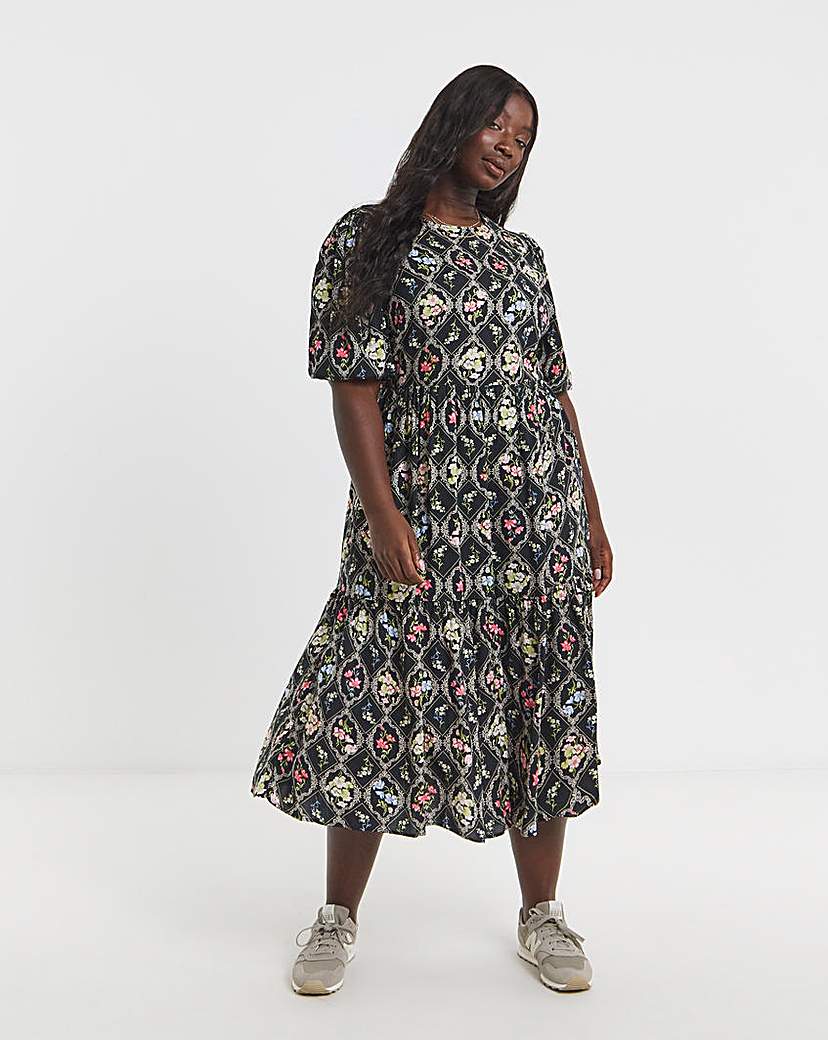 Tiered Midi Dress