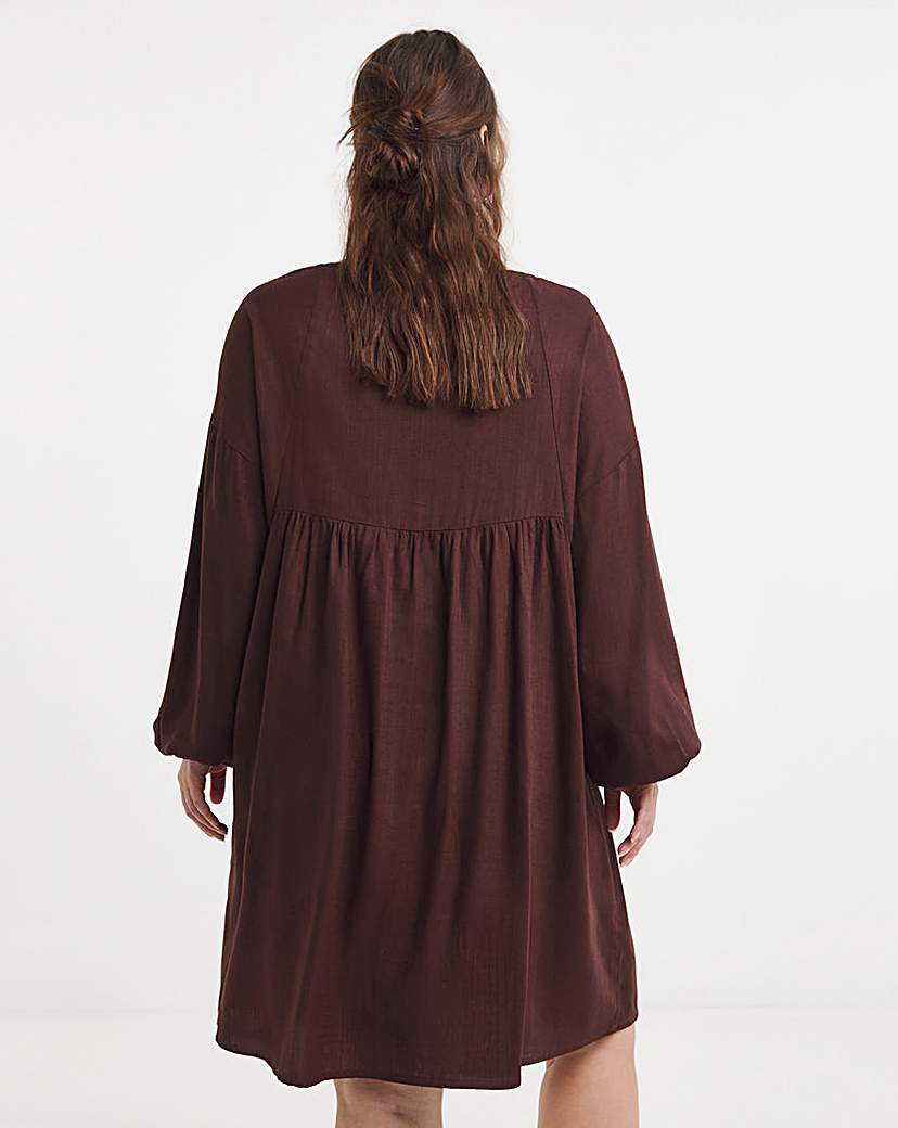 Simply Be Chocolate Smock Dress