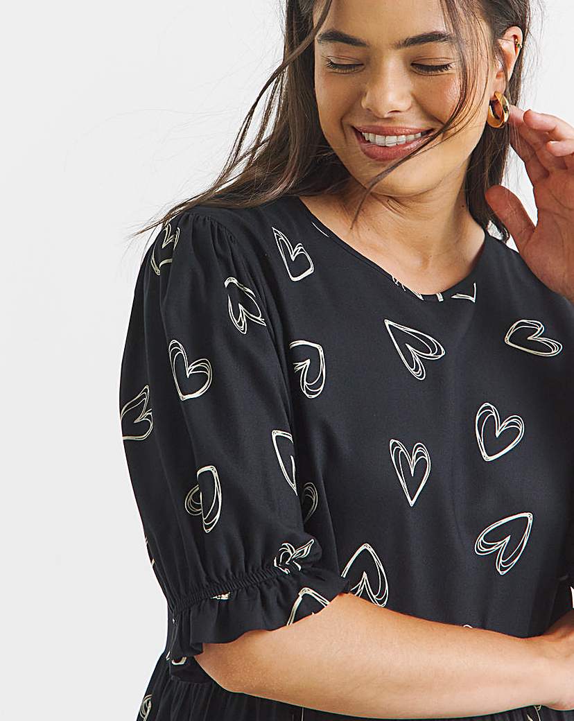 Spun Viscose Midi Dress
