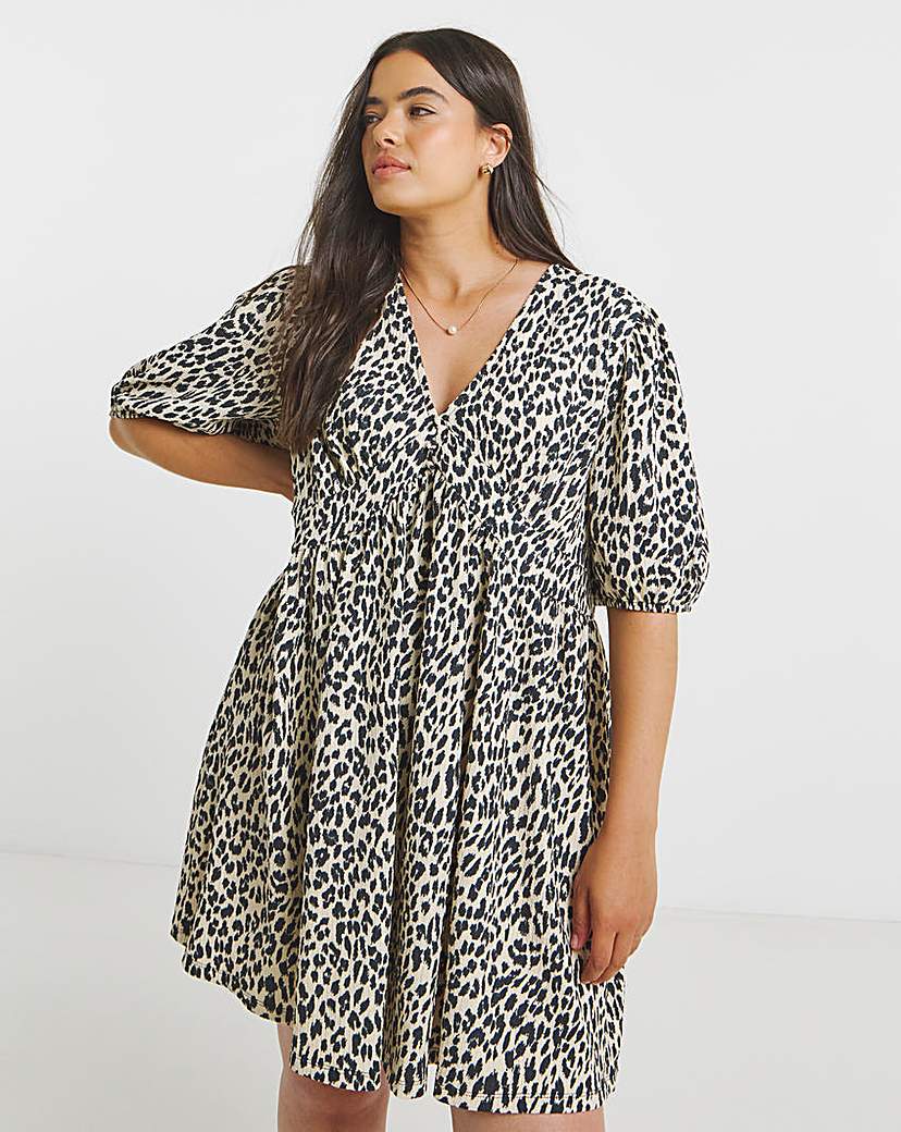 New In - Waffle Waist Detail Skater Dress