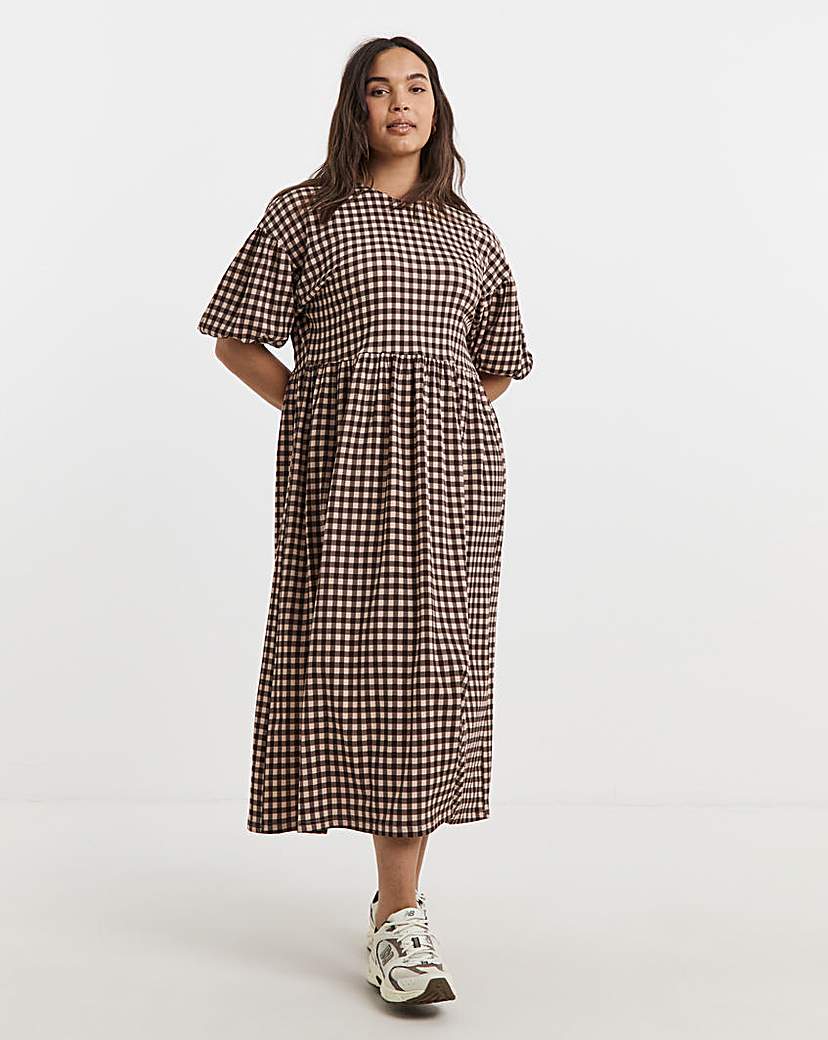 New In - Waffle Bow Back Midi Dress