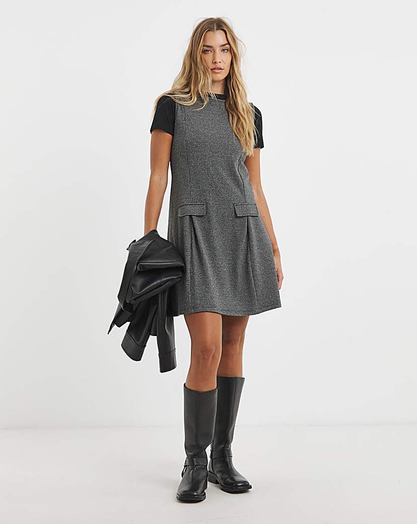 New In - Simply Be Jersey Jacquard Shift Dress