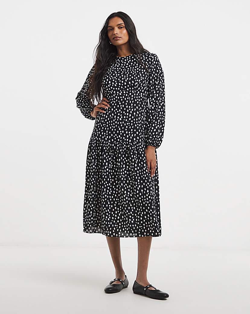 New In - Simply Be Drop Waist Midi Dress
