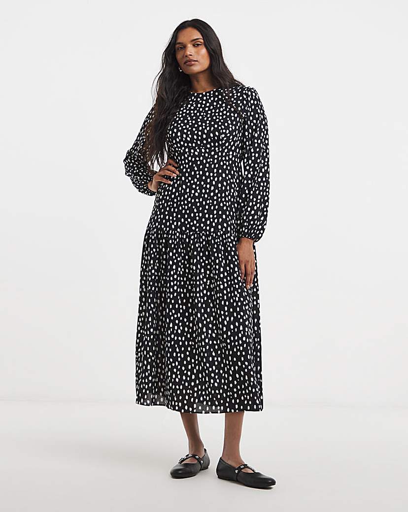 Simply Be Drop Waist Midi Dress