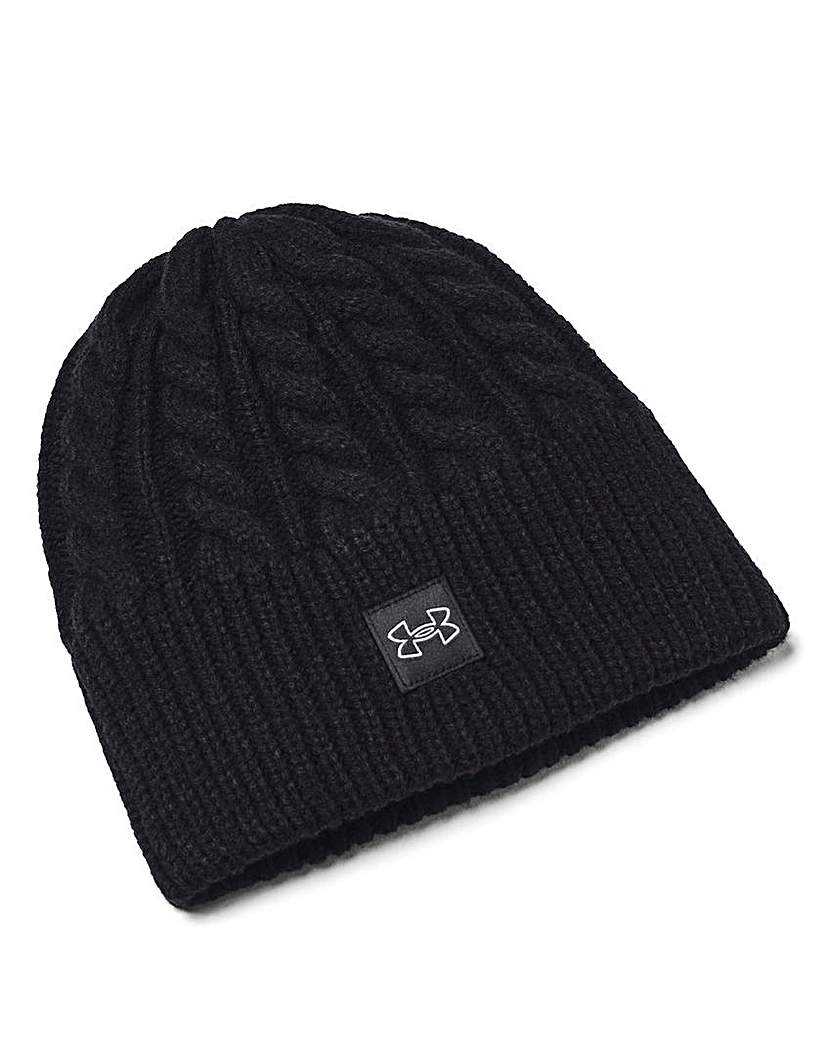 Under Armour Halftime Cable Knit Beanie - Black/Grey