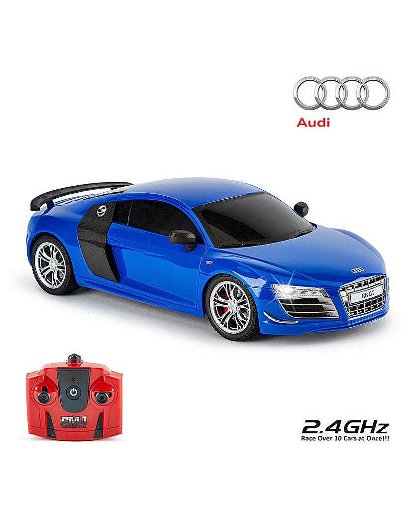 Image of 1:18 RC Audi R8 GT - Blue 2.4Ghz