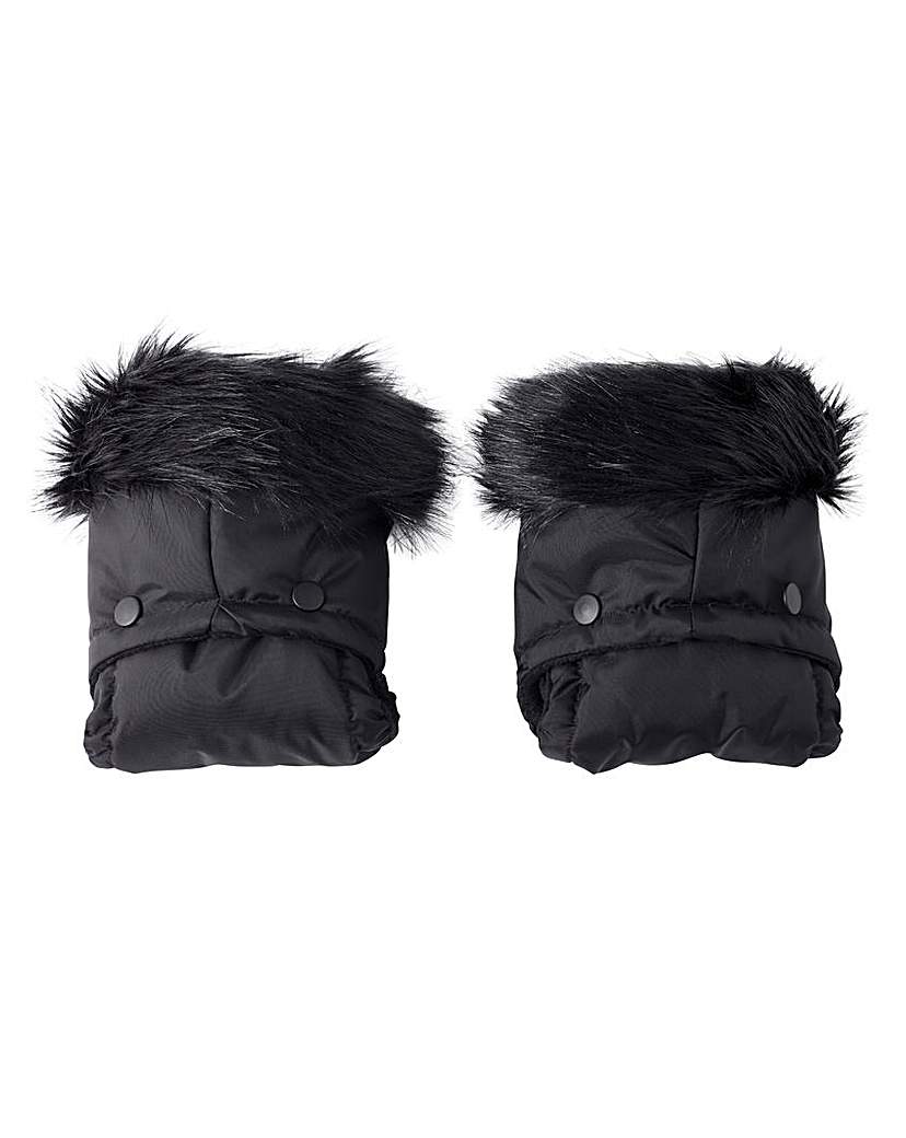 Clair De Lune Pushchair Faux Fur Mittens