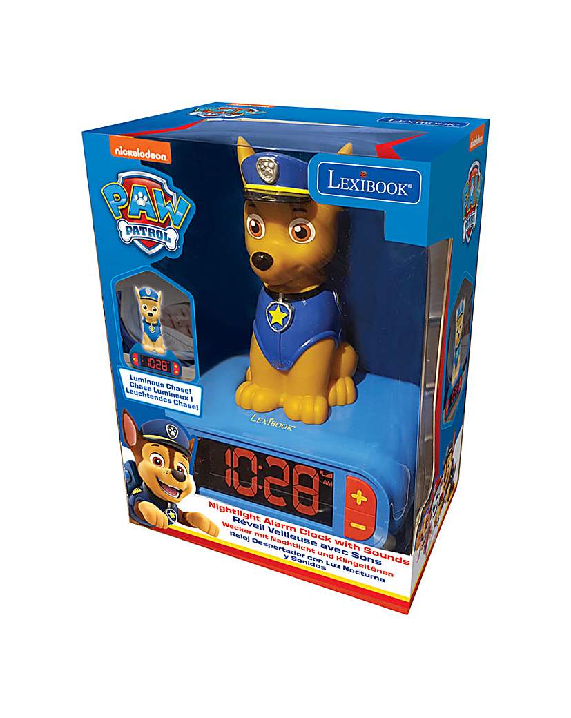 Paw Patrol Chase 3D Night-Light Clock