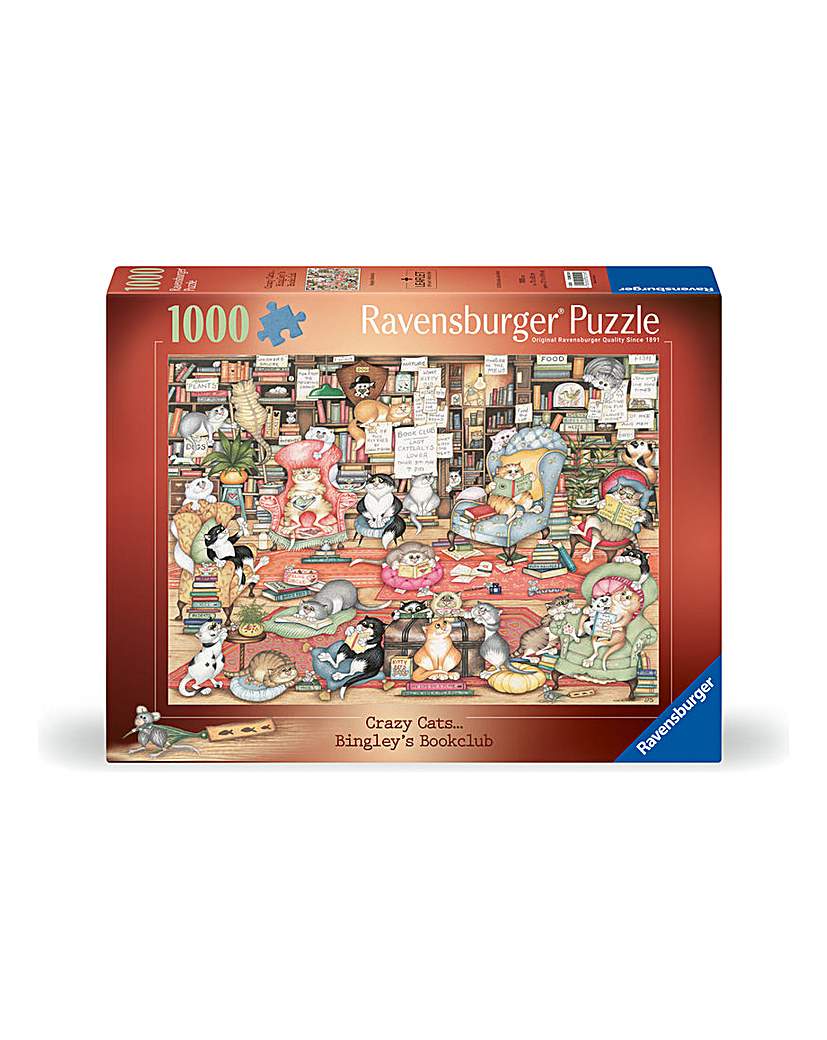 Crazy Cats - Bingley's Bookclub, 1000pc