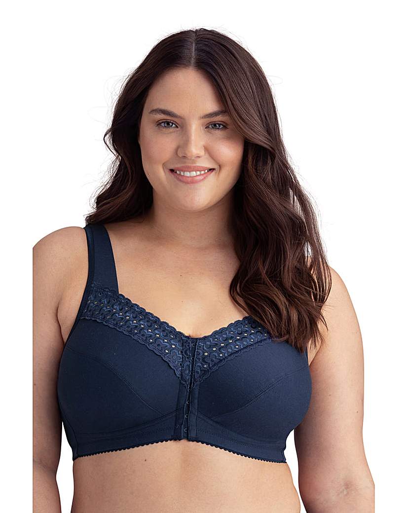 Image of Broderie Anglaise Front Fastening Bra