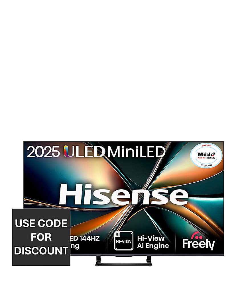 Hisense 65U7QTUK 65in Mini-LED 4K UHD TV