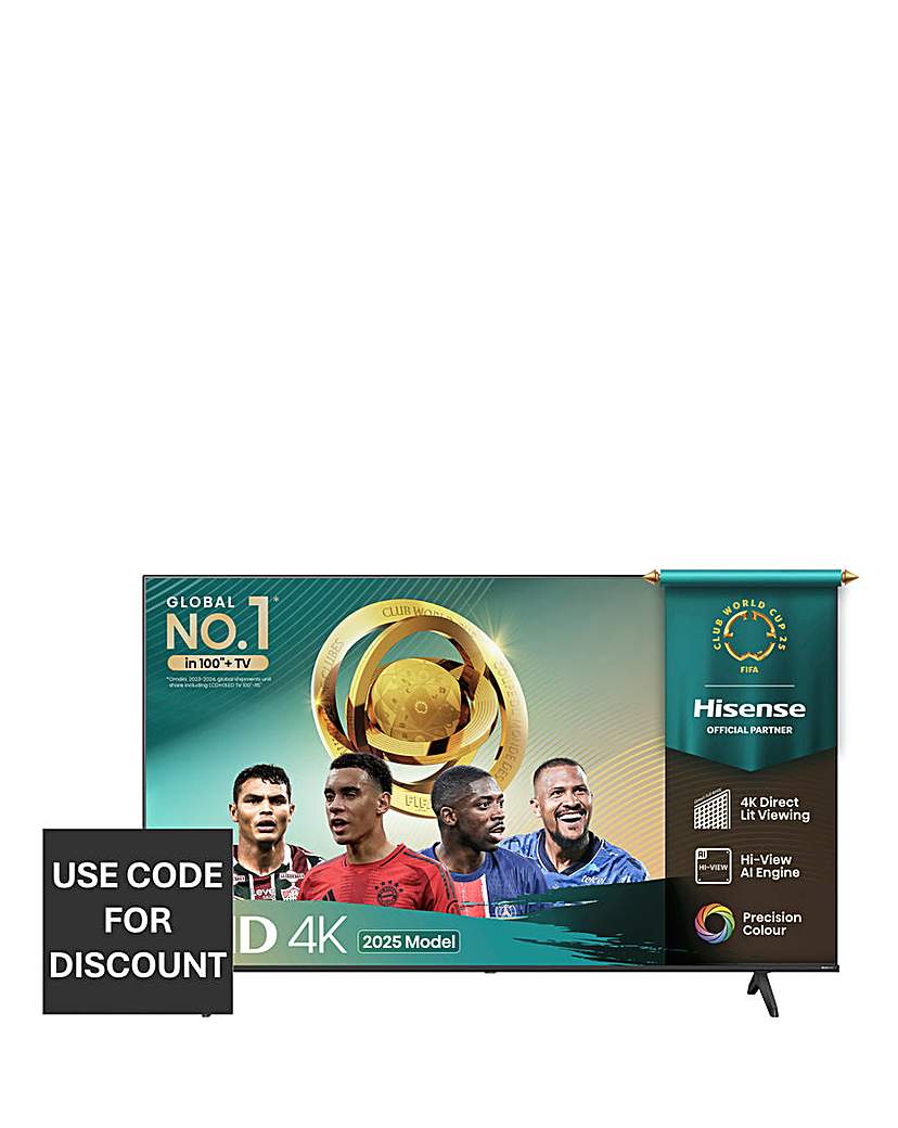 New In - Hisense 55A6QTUK 55in 4K UHD HDR LED TV