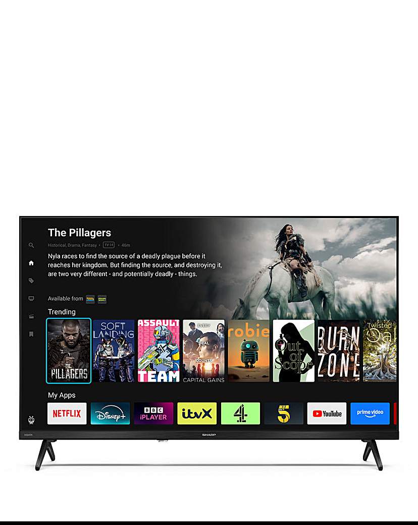 New In - Sharp 1T-C32HE3245KB 32 QLED HD Tivo TV