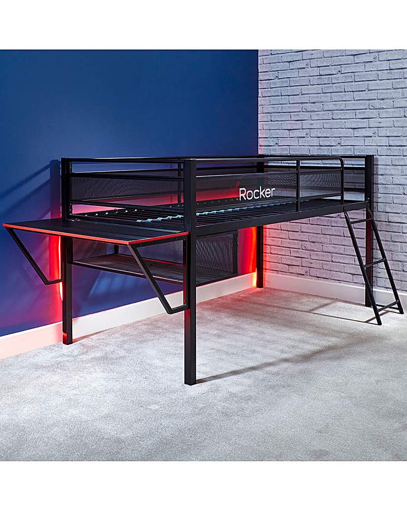 X Rocker Sanctum Mid Sleeper and Desk