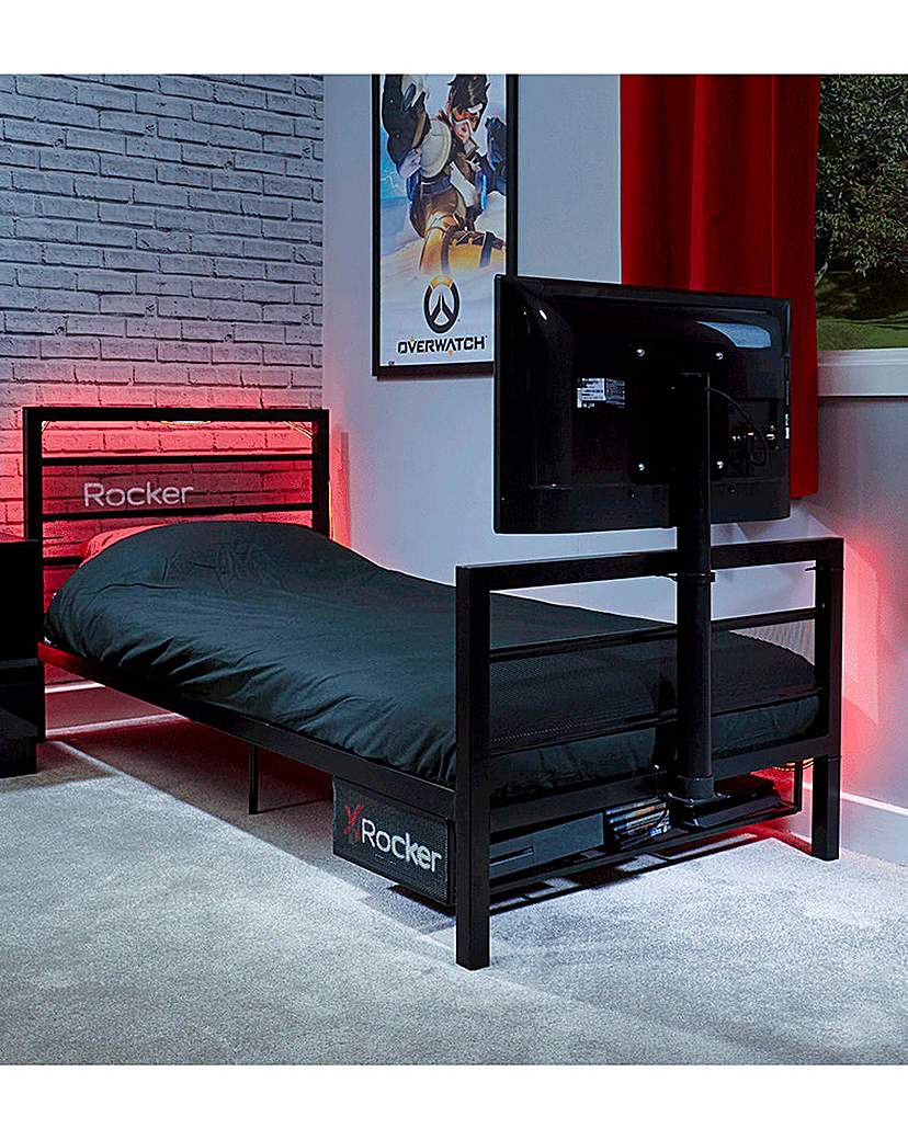 X Rocker Base Camp Single TV Bed